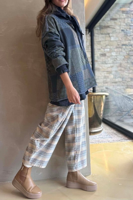 Hippie Shake Patchwork Sweatshirt Denim